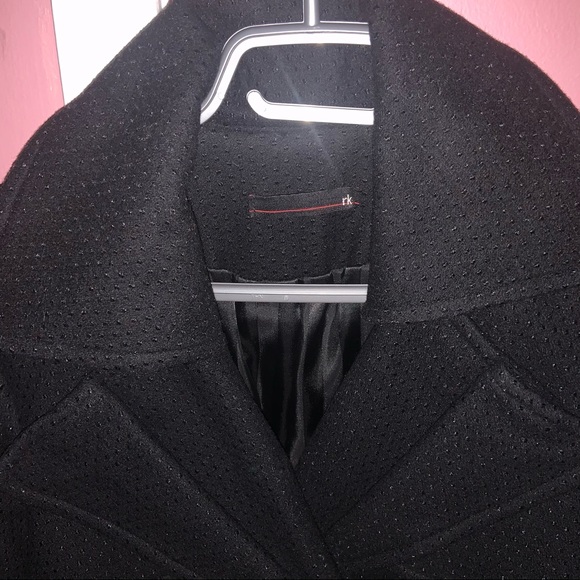 Wool/cashmere black coat - Picture 2 of 13